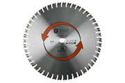 Circular saw blade with 'QDrive' branding on a white background