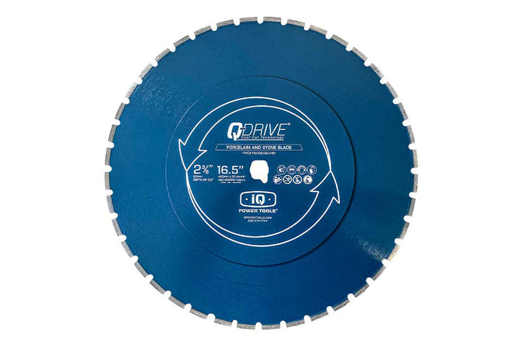 16.5" Q-Drive Arrayed Segmented Porcelain Blue Blade
