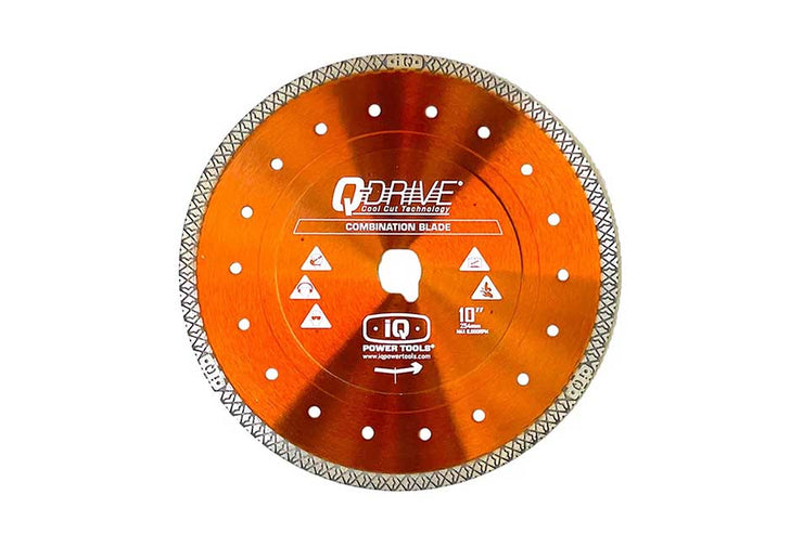 Diamond blade with QDrive branding on a white background