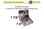 Quick-E-Retaining Wall Spillway 8" (Coming Soon!)