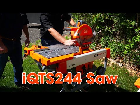 Sierra de baldosas de corte en seco iQTS244 de 10"