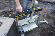 ALMI AL43U EASY, ALMI Splitter AL17-12, Fixed blade, Suitable for granite, pavers, sand-lime/pressed blocks, curbstones, extra thick stones (up to 12in), Support table fitted with measure and angle indicator, Single cranked height adjustment