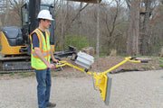 ES manual package B2 showing lifting with suction vertically to pick up stone slab