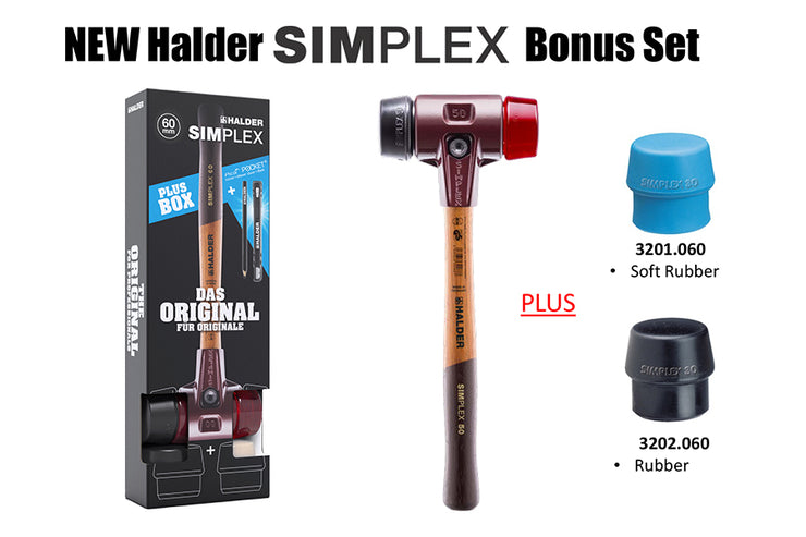 Halder Simplex Bonus Box Set with Red and Black 60 Mallet