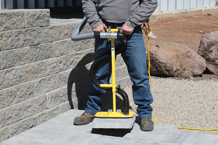 T-Handle Mac Vax System for picking porous and non porous pavers - the backpack option