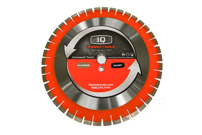 iQ Power Tools Blade, iQ Blade, iQ Quiet Xtreme Orange 12" Saw Blade, Segmented Blade