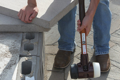 Using the Halder Sim80 Mallet on Stone